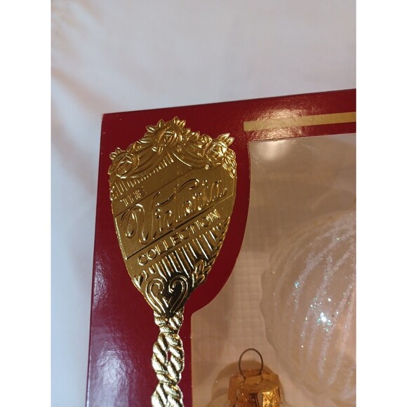 Rauch "The VICTORIA COLLECTION" Glass Christmas Ornaments w/ Gold Glitter 4 Pcs. - Picture 4 of 6